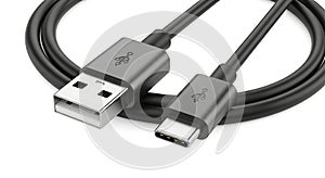 Usb-a to usb-c fast charging and high-speed data transfer cable