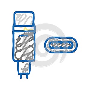 usb type c icon doodle illustration
