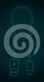 USB Type-A to USB Type-C Cable