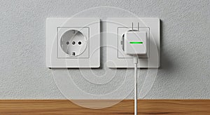 USB Wall Charger and Empty Socket