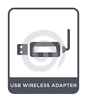 usb wireless adapter icon in trendy design style. usb wireless adapter icon isolated on white background. usb wireless adapter