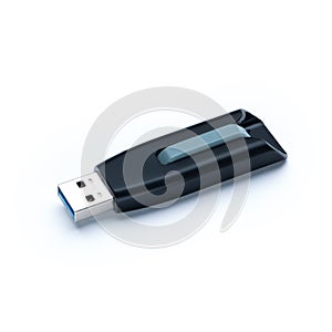 Usbstick isolated on white background photo