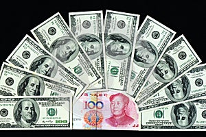 USD and RMB bank notes