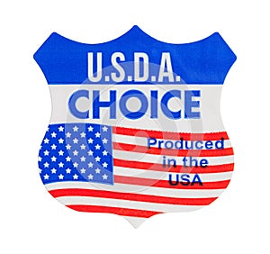 USDA Choice Sticker