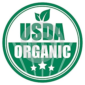 Usda organic green sign