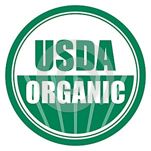 Usda organic icon photo