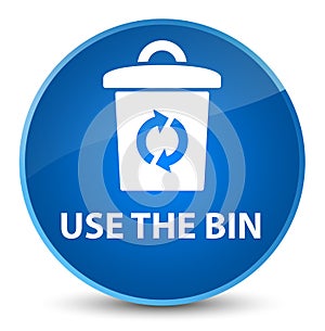 Use the bin elegant blue round button