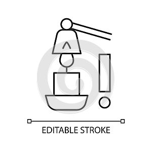 Use candle snuffer linear manual label icon