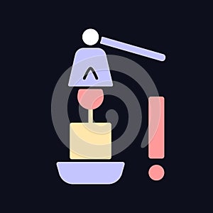 Use candle snuffer RGB color manual label icon for dark theme