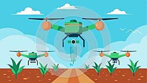 The use of drones for precision seeding not only saves time and labor but also reduces crop waste and promotes photo