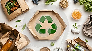 Use of eco-friendly paper tableware and packaging made from biodegradable materials.