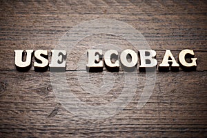 Use ecobag text