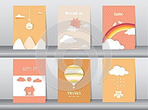Use for greeting and invitation card,paper design cards,Vector illustrations