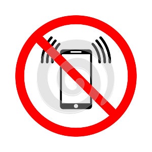 The use of a mobile phone is prohibited