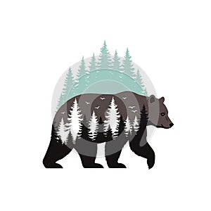 The use of negative space adds depth to the visual composition set against