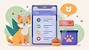 Use this pet diet app to easily log your pets food intake and receive recommendations for a wellbalanced diet based on photo