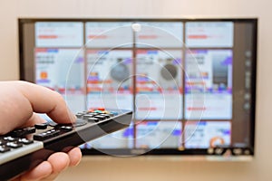 Use smart TV online shopping