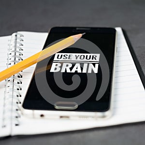 Use your brain concept