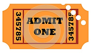 Used admit one ticket