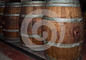 Used barrels in which Bordeaux wine was aged.