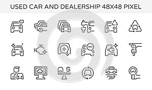Used car dealership icon