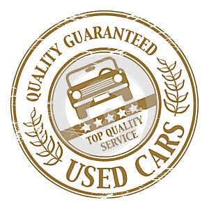 Used car stamp