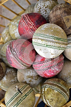 Used cricket ball