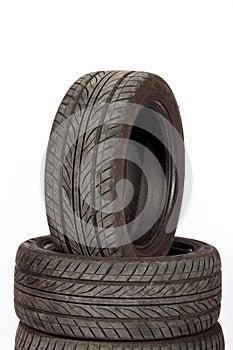 Used, dirty tires