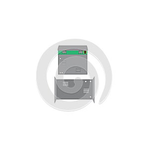 Used dvd box vector design