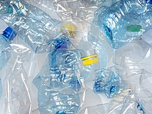 Used empty PET bottles