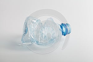 Used empty PET water bottle, recycling, reuse