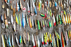 Used fishing lures photo