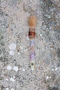 Used paint brushes