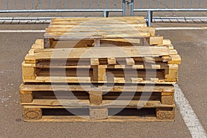 Used Pallets Stack