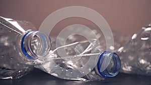 Used Plastic Bottles. Recycle Waste Concept. Global Warming and Pollution