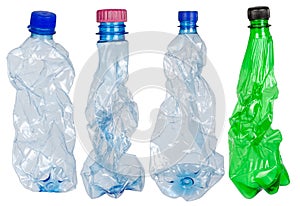 Used plastic bottles