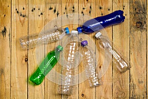 Used plastic bottles