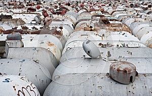 Used propane tanks