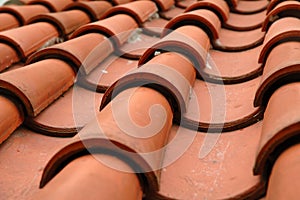 Used roofing on the temple building