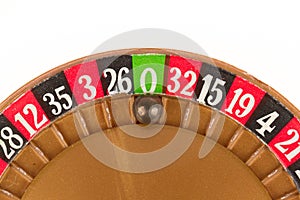 Used roulette wheel and ball