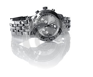 Used silver watch photo