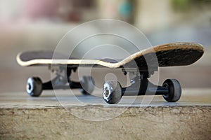 Used skateboard