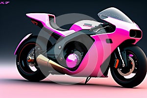 used slim pink Armoured cyberpunkultra minimal X-treme G Nintendo 64 ultra futuristic minimal design f1 motorbike Designed by mark