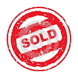 Used sold stamp