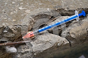 Used syringe