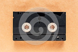 Used video casette tape, retro technology