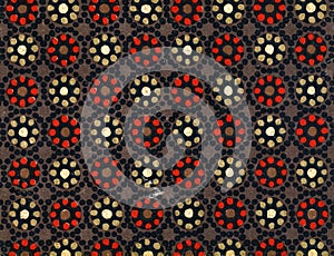 Used vintage wallpaper - Dots