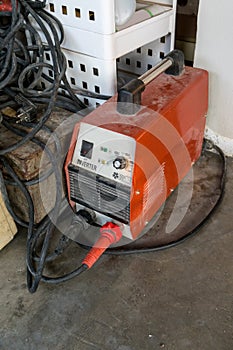 Used Welding Machine with wires. Full Power Mosfet. photo
