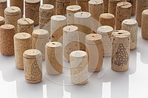 Used wine corks
