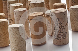 Used wine corks